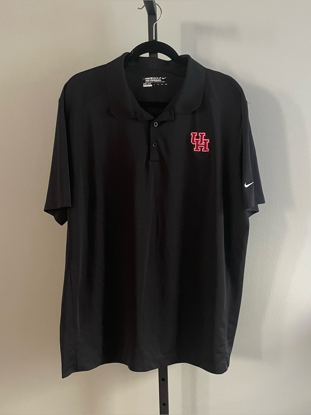 Nike Golf Tour Performance Dri Fit Polo University of Houston Size XXL